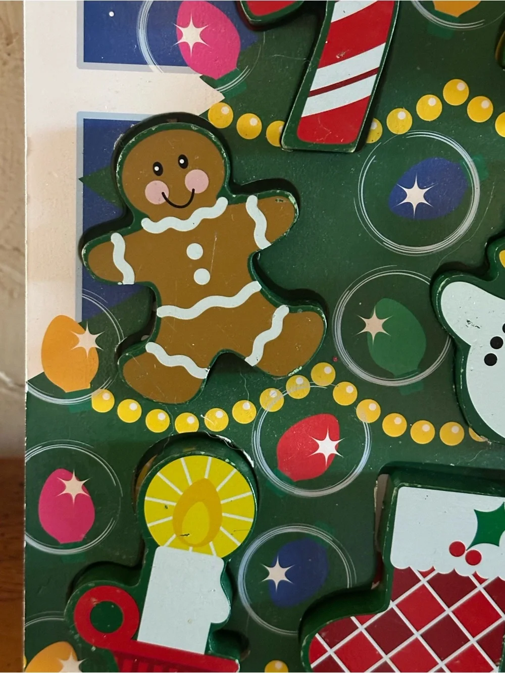 Melissa & Doug Wooden Chunky Christmas Holiday Tree Puzzle